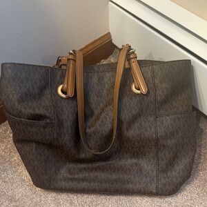 Michael Kors Dark Brown Tote Bag